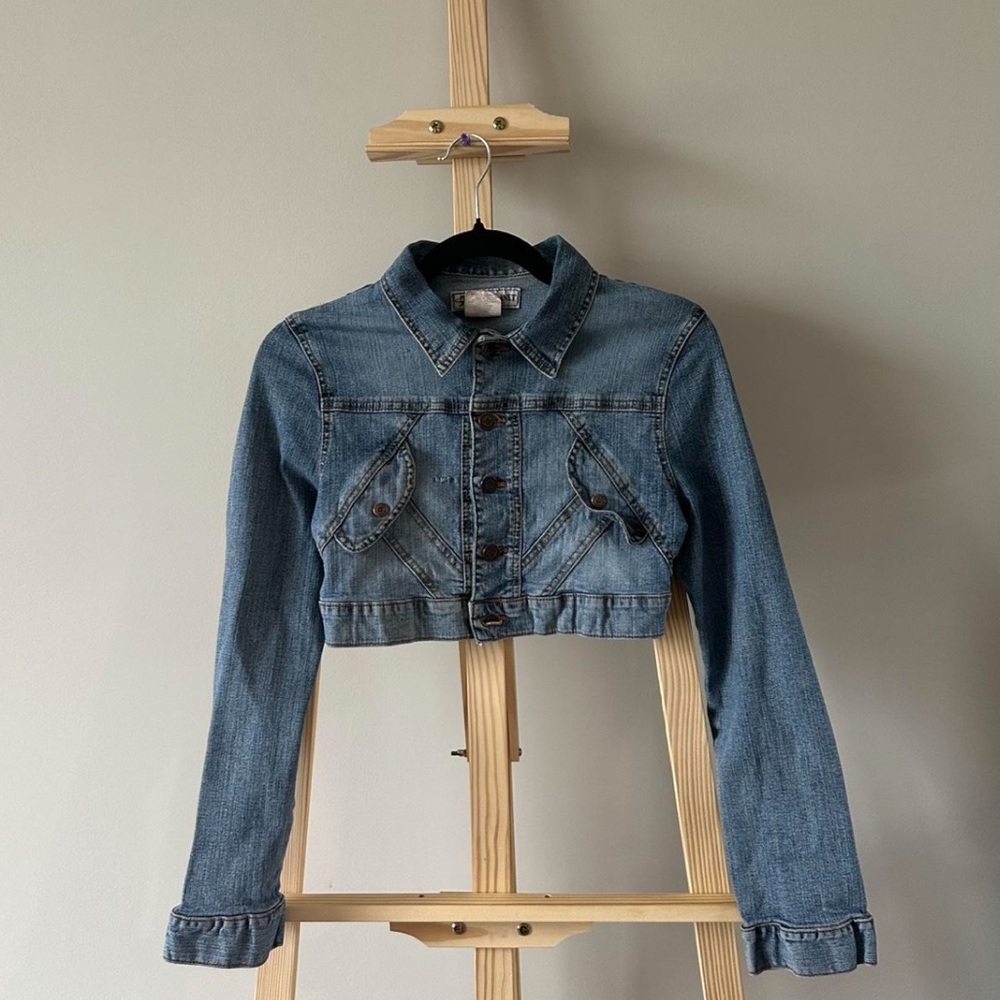 Denim Cropped Jacket